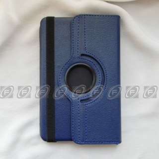 Dual View 360°Rotating Multi Angle PU Leather Case Cover for  