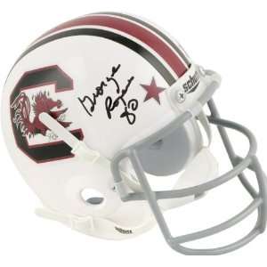 George Rogers South Carolina Gamecocks Autographed Mini Helmet with 80 
