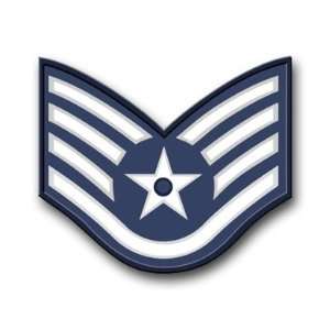  US Air Force Staff Sergeant Decal Sticker 3.8 6 Pack 