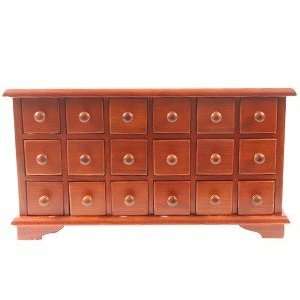  Finish Apothecaries Chest Antique Cherry