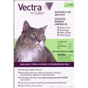  Vectra for Cats & Kittens Over 9lbs 3 Doses