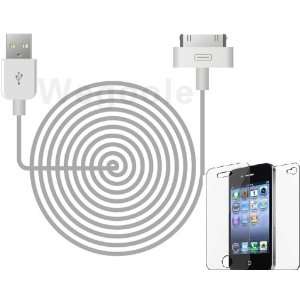   10ft Usb Sync Cable Apple Iphone 4 4s Cell Phones & Accessories