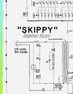 SKIPPY 1963 United Shuffle Alley Schematic  