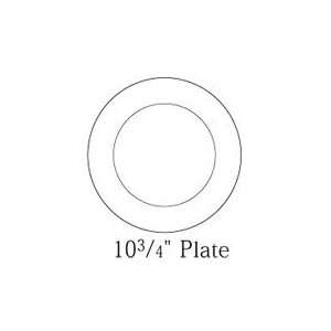  Syracuse Prism 10 3/4 Plate   White