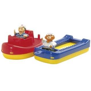 Aquaplay Tugboat Barge and 2 Figures