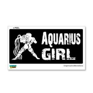 Aquarius Girl   Zodiac Horoscope Sign   Window Bumper Sticker