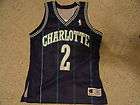 LARRY JOHNSON AUTHENTIC CHARLOTTE HORNETS JERSEY SIZE 40 ALL SEWN ON 