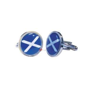 St Andrew Flag Cufflinks In Snap Hinged Box  Kitchen 