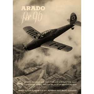  1939 Ad Arado Ar 96 Airplane School Training Aviation 