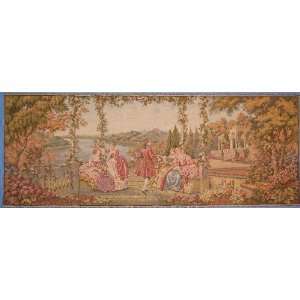 Italian Couples Sitting in a Park Tapestry  Kitchen 