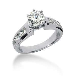   Color SI1 Clarity 14KT White Gold Diamond Engagement Ring Jewelry