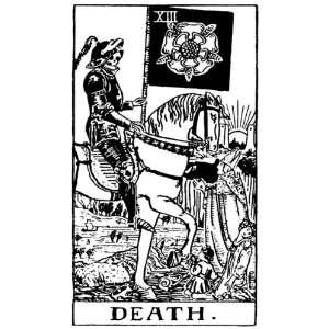  Playing Cards Tarot Card Death Pack of 20 Small Gift Tags 