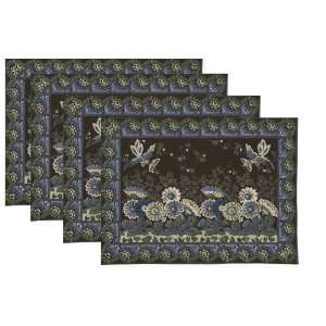  April Cornell Placemats, Gypsy Espresso, Set of 4