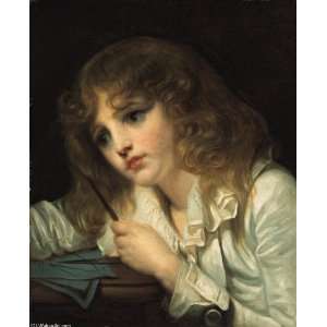  Hand Made Oil Reproduction   Jean Baptiste Greuze   24 x 