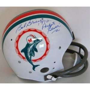  Signed Bob Griese Helmet   TK Throwback 1972 Perfect 