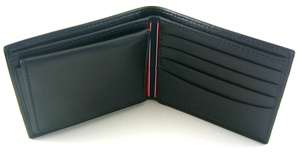 Cartera de billetero de Passcase negro de Tommy Hilfiger Stockton