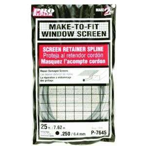  Slide Co 25.250 1/4 Gry Spline P 7645 Screen Spline 