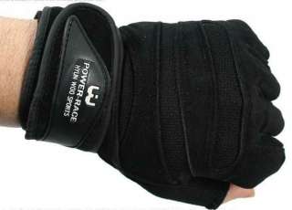 Anti Slip Cycling Bike Gym Velcro + Wrist Brace Glove  