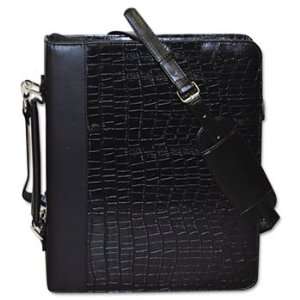  Zip Around Cal Q Folio, Croco Cover, Calculator, 3 Ring 