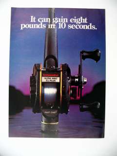 1984 print Ad Garcia Ambassadeur Ultra Mag XL Plus Reel  
