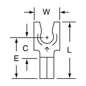  Fork Terminal,bare,16 To 14 Awg,pk1000   3M Everything 