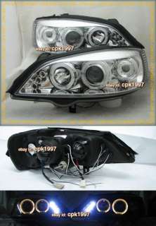 VAUXHALL OPEL Astra G MK4 Black LED Rear Tail Lights *H  