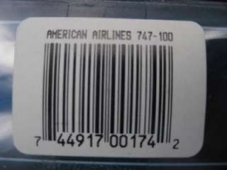PPC American Airlines 747 100 model airplane snap together  