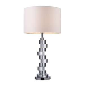  Dimond D1480 Armagh Table Lamp, Crystal and Chrome
