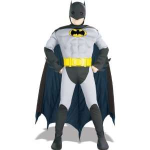  Batman Costume Gray Muscle Chest Child Large 12 14 