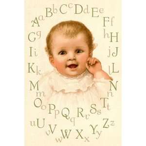  Babys Alphabet   Poster by Ida Waugh (12x18)