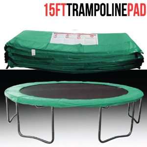  15 FT Vinyl Trampoline Safety Pad Spring Cover Green 