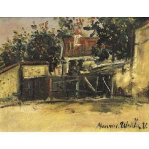 FRAMED oil paintings   Maurice Utrillo   24 x 18 inches   The flag of 