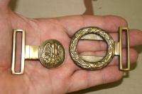 Civil War Style 2 Piece Pelecan solid Brass Belt Buckle  