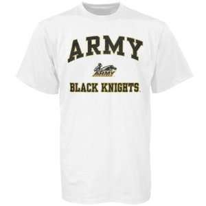    Army Black Knights White Youth Team Logo T shirt