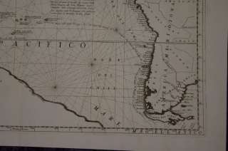 PACIFIC AMERICA NEW ZEALAND MAP CORONELLI 1690 #A062S  