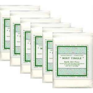  Mint Tingle Aromatherapy Bath Oil Fizz   1 oz.   6 Pack 