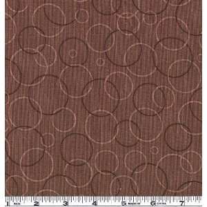  45 Wide Tiddlywinks Bubbles Brown Fabric By The Yard 