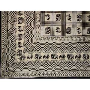   Print Tapestry Bedspread Many Uses Elephants Queen