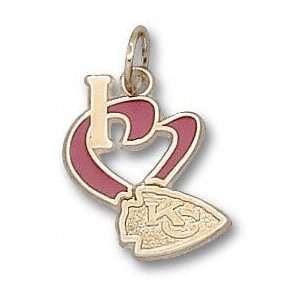   Heart Arrowhead Logo 1/2 Enamel Pendant