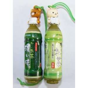  San X Rilakkuma Bear, a Pair, on Green Tea Bottle. 2.5 