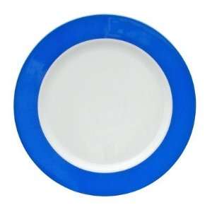  Vera 10.5 Indigo Garden Blue Banded Dinner Plate [Set of 
