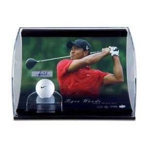 TIGER WOODS Signed Display w/ Used Ball UDA LE 1/50   Autographed Golf 