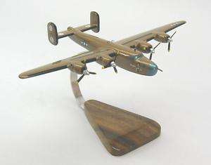 Consolidated B 24 Liberator Plane Wood Model Small FShp  