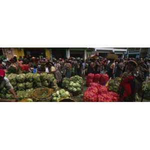  Group of People in a Vegetable Market, Almolonga 