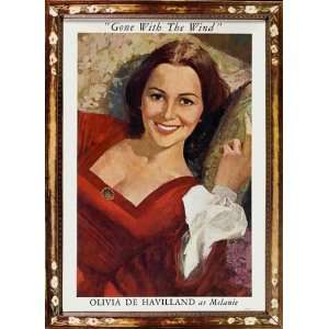   27x40 Clark Gable Vivien Leigh Olivia de Havilland