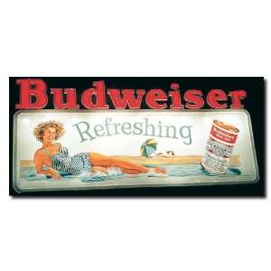  Best Quality Budweiser Vintage Ad   Refreshing   Canvas 14 