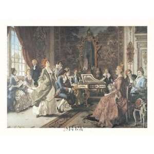   Afternoon Concert   Artist Arturo Ricci   Poster Size 32 X 25 inches