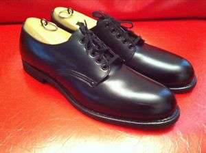 Vintage 50s Hytest Mens Black Brogue Work Shoes 10 C  