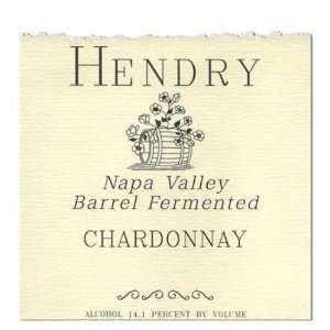  2007 Hendry Napa Barrel Fermented Chardonnay 750ml 750 ml 