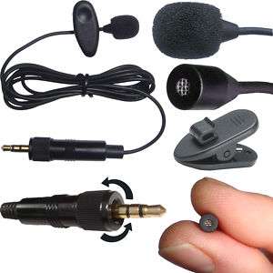 BLACK PRO LAPEL CLIP LAVALIER MICROPHONE FOR SONY UWP  